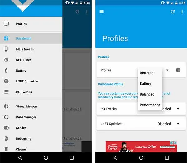 How to Install Android Oreo L Speed Mod - Dashboard & L Speed Pre-defined profiles