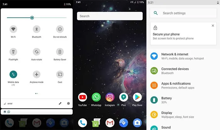 Android Pie-based LineageOS 16 on Redmi Note 4 - Screenshots
