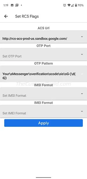 Apply RCS Flags to Enable RCS in Android Messages App