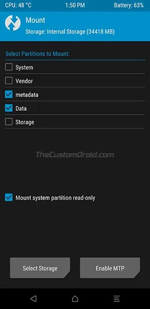 Asus Zenfone 6 - Enable MTP in TWRP Recovery