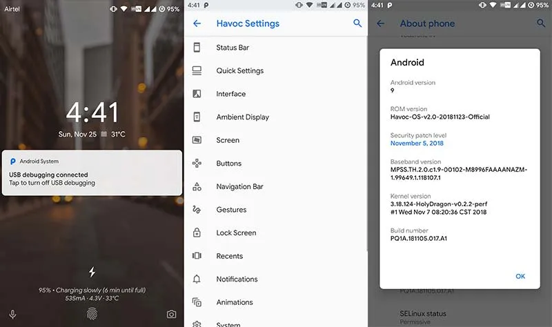 Best Custom ROMs for Redmi Note 4 - Havoc-OS