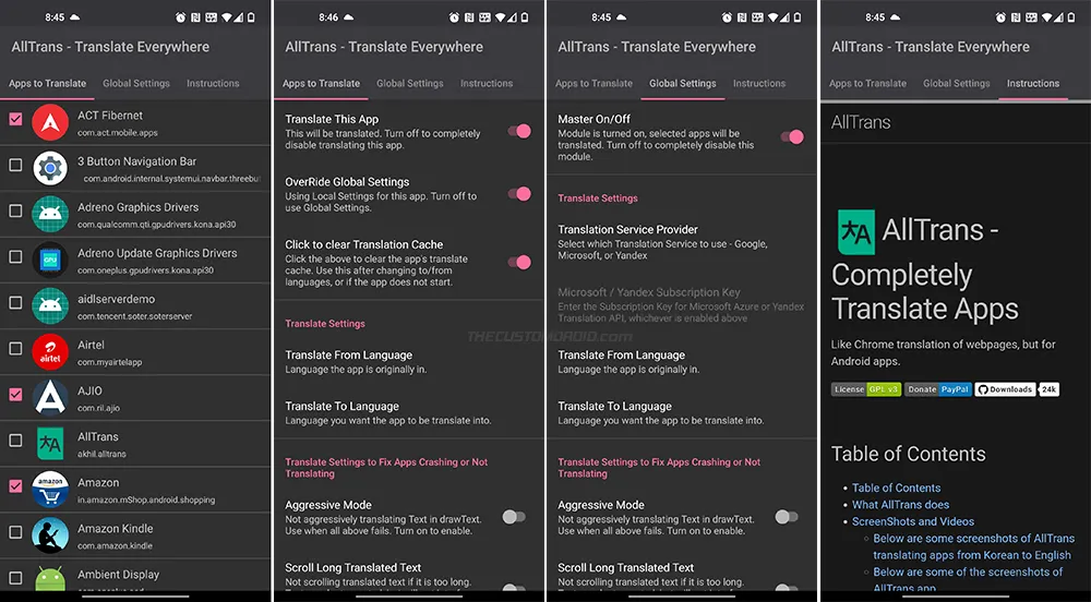 AllTrans Xposed Module