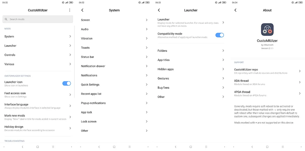 CustoMIUIzer Xposed Module