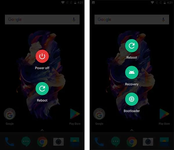 Boot OnePlus 6 into Bootloader Mode and Recovery Mode using Advanced Reboot-1