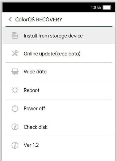 How to Factory Reset Realme 6 Pro using Stock ColorOS Recovery
