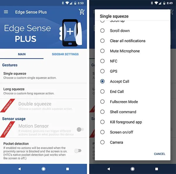 Change Active Edge Squeeze Action using Edge Sense Plus-3