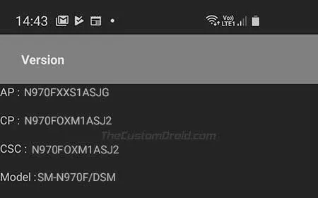 Check Installed Software Version on Samsung Galaxy Note 10/10+