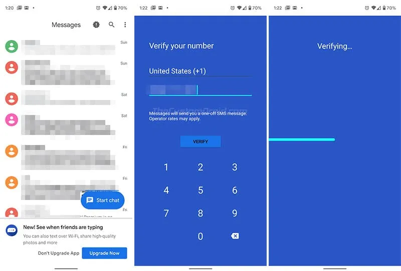 Configure RCS in Android Messages App