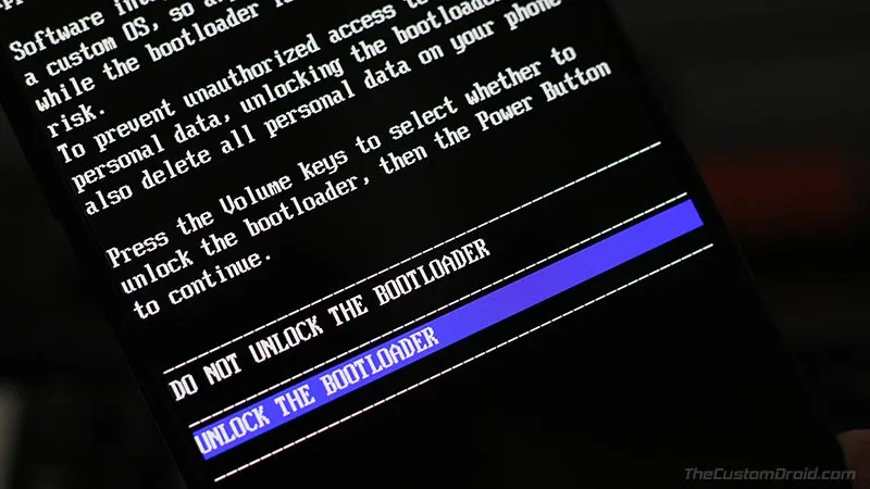Confirm Bootloader Unlock on Realme