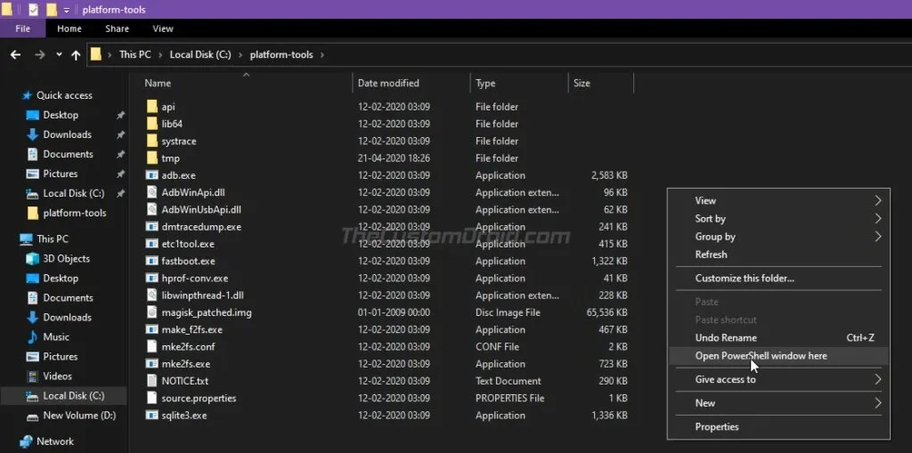 Copy Patched Boot Image to the Platform-tools Folder
