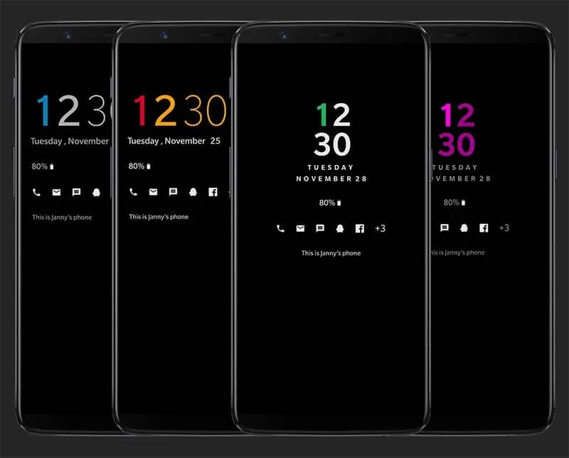 Customize Always-on Display on OnePlus 6/5T/5 - AOD Customizer Screenshots