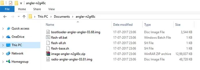 Downgrade Android Oreo - Nougat Factory Image