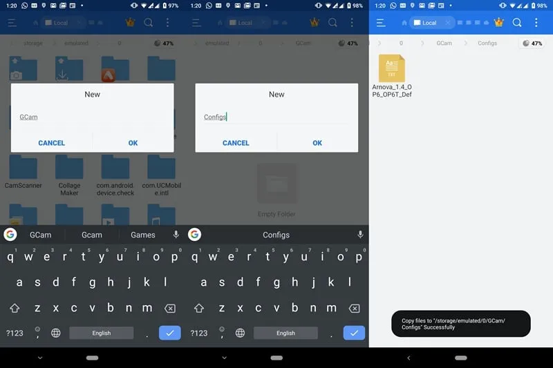 Download GCam OnePlus 6 6T- Configuring GCam