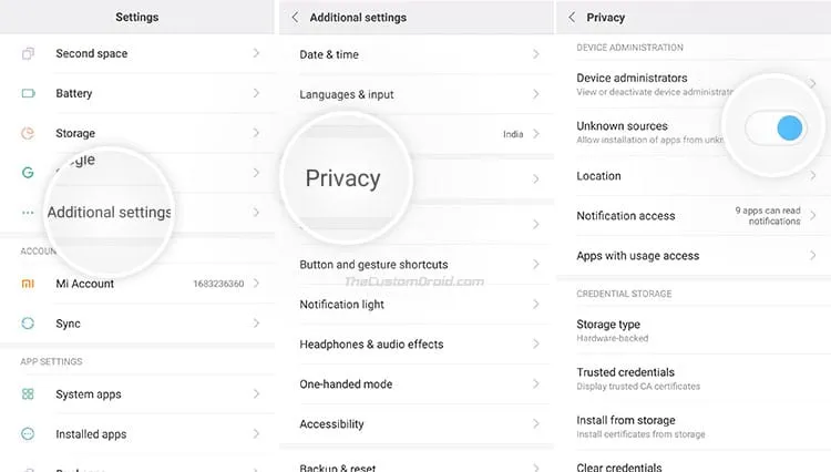 Download Google Installer v2 - Enable Unknown Sources