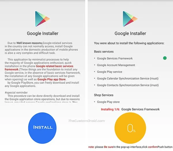 Download Google Installer v2 and Install Google Apps
