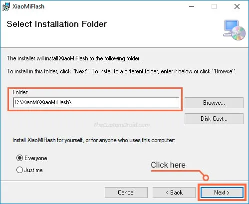 Download Mi Flash Tool and Installation - Step 2