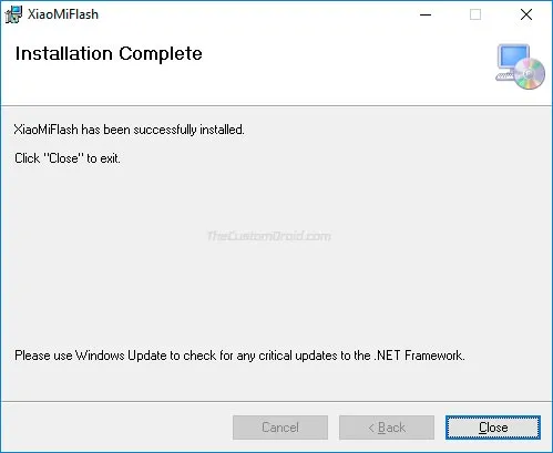 Download Mi Flash Tool and Installation - Step 3
