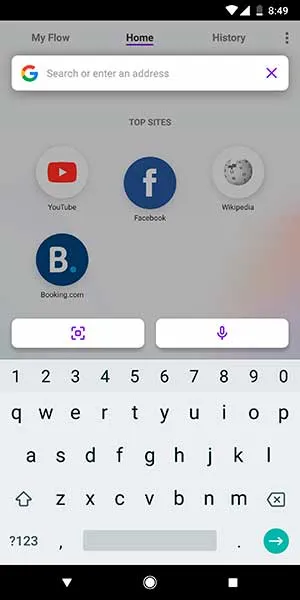 Download Opera Touch Browser for Android APK - Screenshot 1