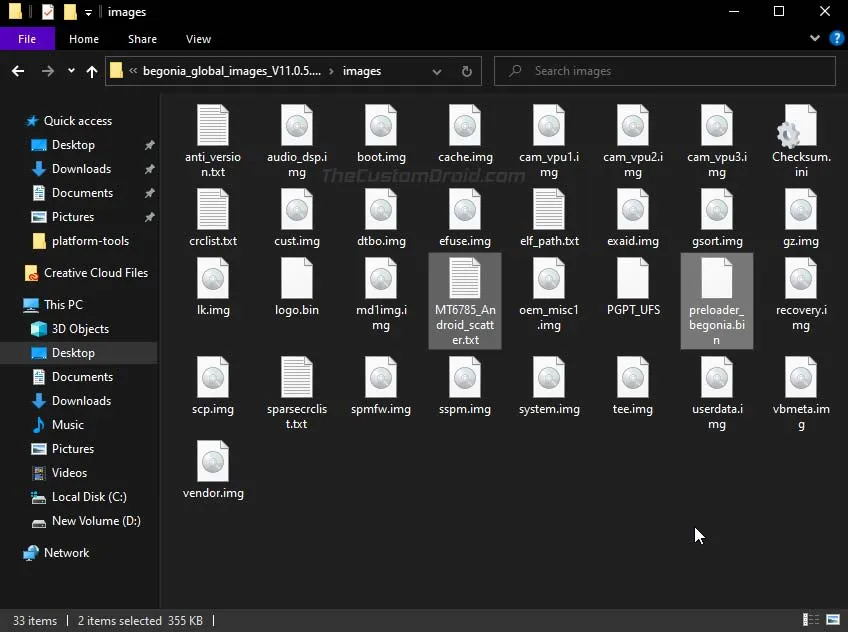 Download Stock Firmware for your MediaTek Device and Extract it on PC