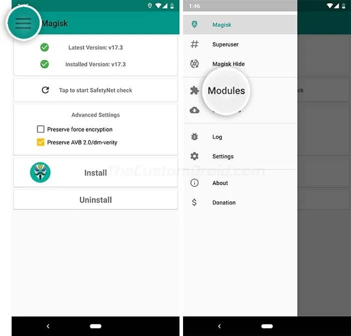 Enable Always-On Display on Google Pixel and Pixel XL - Go to Modules