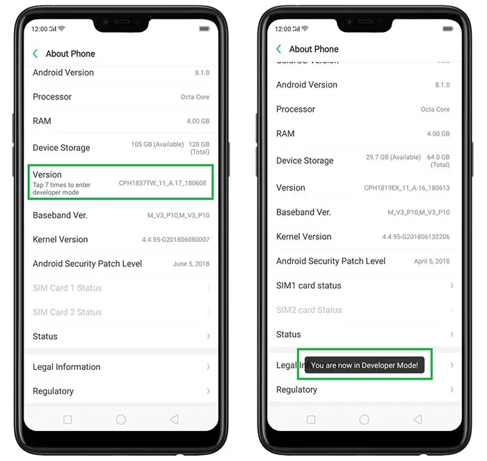 Step 1: Enable OEM Unlock on Realme X50 Pro