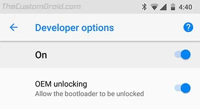 Enable OEM Unlocking on Android - 2