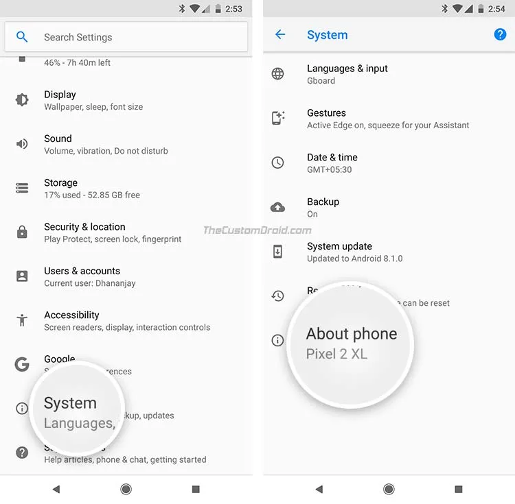 Enable OEM Unlocking on Android - Developer Options - 1