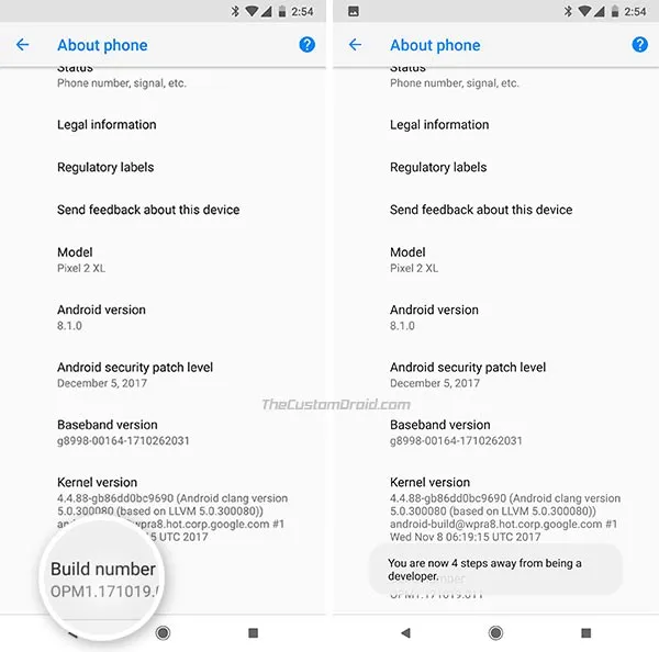 Enable OEM Unlocking on Android - Developer Options - 2