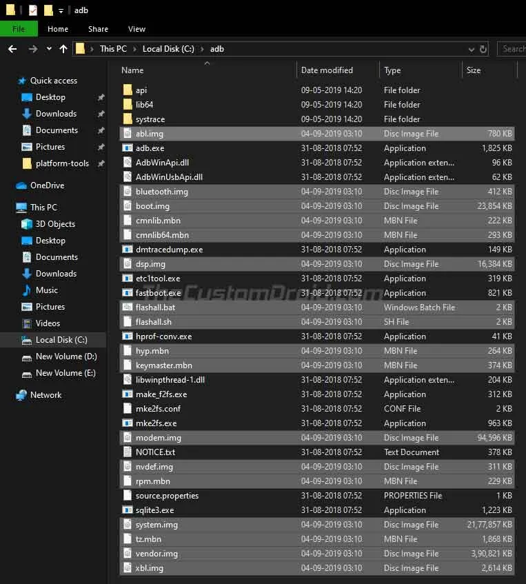 Essential Phone Android 10 Factory Image Files
