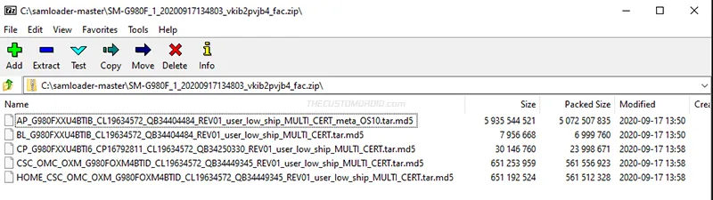Extract decrypted firmware and flash it to your Galaxy device using Odin Flash Tool