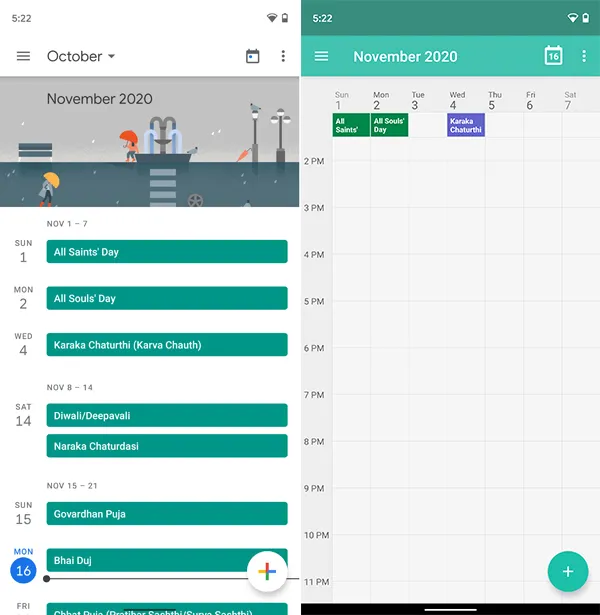 FOSSAPPS Magisk Module - Google Calendar vs Etar Calendar