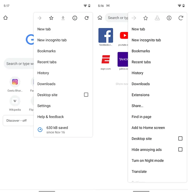FOSSAPPS Magisk Module - Google Chrome vs Kiwi Browser
