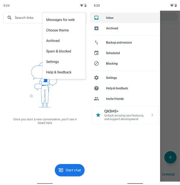 FOSSAPPS Magisk Module - Google Messages vs QKSMS