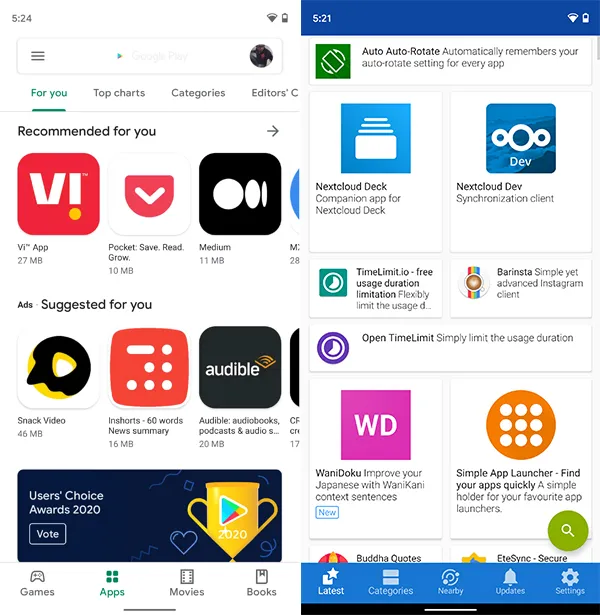 FOSSAPPS Magisk Module - Google Play Store vs F-Droid