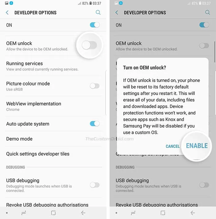 Fix Missing OEM Unlock Toggle on Samsung Galaxy Devices - Enable OEM Unlock