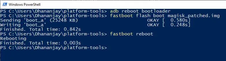 Flash Magisk Patched Boot Image to Root Google Pixel 3a/Pixel 3a XL