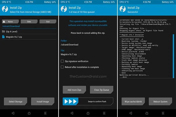 Flash Magisk in TWRP to Root OnePlus 6
