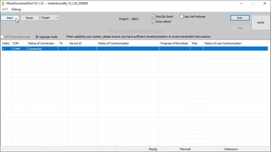 Flash Decrypted OxygenOS Firmware on OnePlus 8/8 Pro using MSMDownload Tool