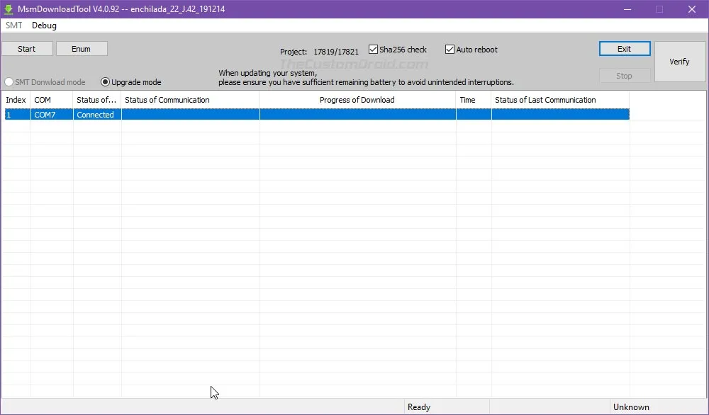 Flash Decrypted OxygenOS Firmware on OnePlus 6/6T using MSMDownload Tool 