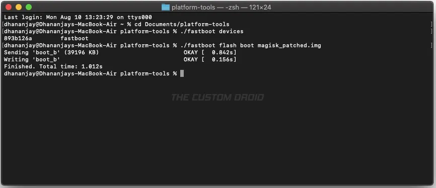 Flash Patched Boot Image on OnePlus 8/8 Pro