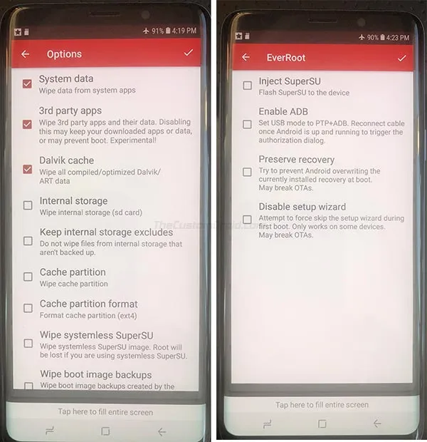 Make sure 'Inject SuperSU' is unchecked/disabled in FlashFire