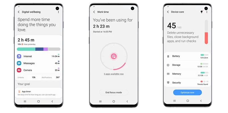 Galaxy Note 10/10+ One UI 2.0 Beta - Digital Wellbeing with Focus Mode