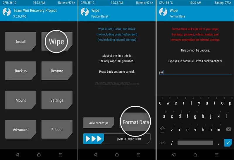 Format data partition in TWRP on Snapdragon Galaxy S20