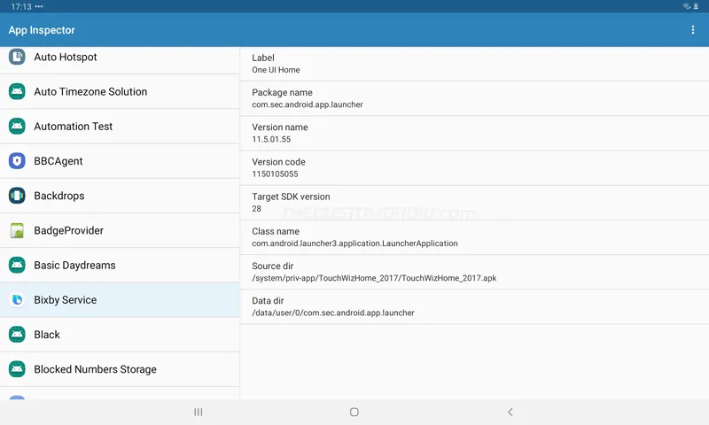 Step 5: Get package name using App Inspector