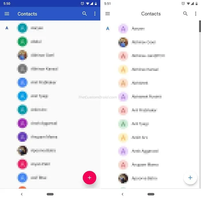 Google Contacts 3.0 - All Contacts - White Top Bar