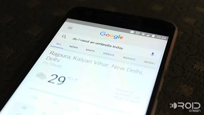 Google Now Commands Weather