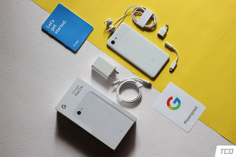 Google Pixel 3 XL Unboxing - USB-C Earphones, Manuals, Wall Charger, and more