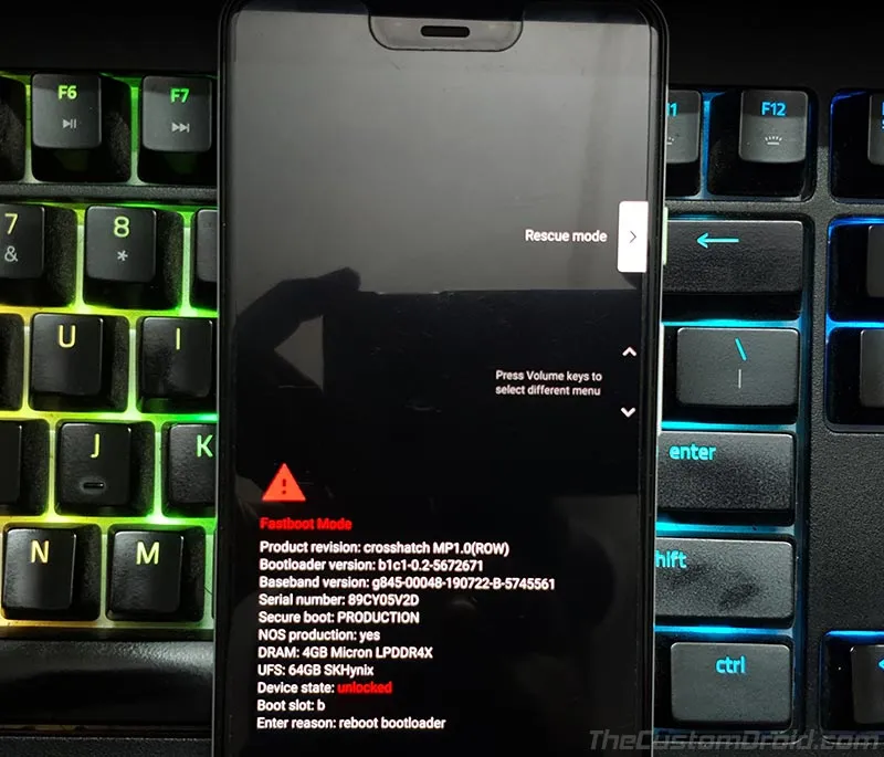 Google Pixel Android 10 Q Rescue Mode