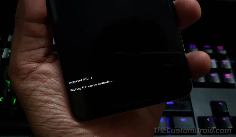 Google Pixel Android 10 - Waiting for rescue commands