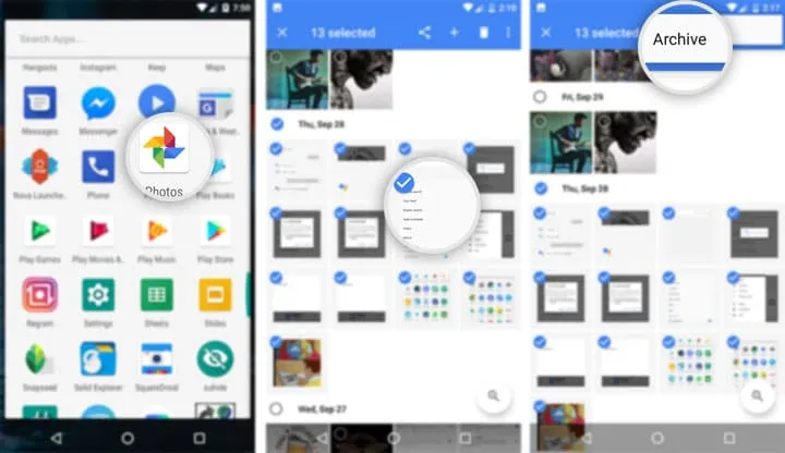 Archive Private Photos in Google Photos App to Hide Them